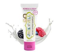 Jack N’ Jill Natural Certified Kids Toothpaste - Fluoride-Free Toddler & Baby Toothpaste with 40% Xylitol, No Sugar, Suitable from 6 Months+, Organic Berries & Cream Flavour, Pack of 1 (50g)