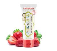 Jack N' Jill Natural Certified Toothpaste - Baby & Toddler Toothpaste, Fluoride-Free, 40% Xylitol, Sugar-Free, Safe for 6 Months and Up, Makes Tooth Brushing Fun, Organic Strawberry Flavour, 1 x 50g