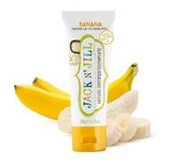 Jack N' Jill Natural Certified Toothpaste - Baby & Toddler Toothpaste, Fluoride-Free, 40% Xylitol, Sugar-Free, Safe for 6 Months and Up, Makes Tooth Brushing Fun, Organic Banana Flavour, 1 x 50g
