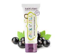 Jack N' Jill Natural Certified Toothpaste - Baby & Toddler Toothpaste, Fluoride-Free, 40% Xylitol, Sugar-Free, Safe for 6 Months and Up, Makes Tooth Brushing Fun, Organic Blackcurrant Flavour, 1 x 50g