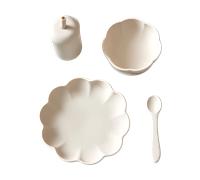 Jack o Juno Little Poppy children's dinner set 4 pieces Cream