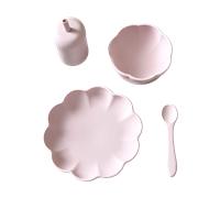 Jack o Juno Little Poppy children's dinner set 4 pieces Light pink