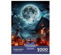 Jack-o'-lantern 1000-Piece Jigsaw Puzzle For Adults Educational Games Fun, Challenging & Brainteasing Games for Adults And Kids Age 12 Years Up Home Decoration Puzzle 70x50cm/1000pcs
