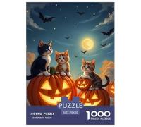 Jack-o'-lantern 1000 Piece Puzzles for Adults Challenging Puzzle Games Fun, Challenging & Brainteasing Games Gifts for Men And Women Home Decoration Puzzle 70x50cm/1000pcs