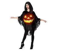 Jack-O-Lantern Adult Poncho Costume