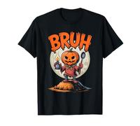 Jack-O-Lantern Bruh Halloween Spooky Season T-Shirt