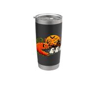 Jack O Lantern Chasing Cute Ghosts Funny Halloween Costume Stainless Steel Insulated Tumbler