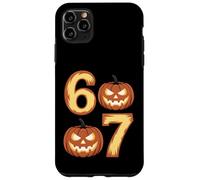 Jack O Lantern Pumpkin 67 Meme Six Seven Funny 6 7 Halloween Case for iPhone 11 Pro Max