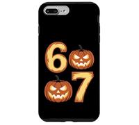 Jack O Lantern Pumpkin 67 Meme Six Seven Funny 6 7 Halloween Case for iPhone 7 Plus/8 Plus