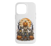Jack O Lantern Scarecrow Gothic Halloween Moon Art Case for iPhone 14 Pro Max