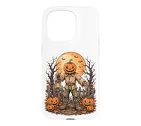 Jack O Lantern Scarecrow Gothic Halloween Moon Art Case for iPhone 15 Pro