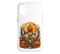 Jack O Lantern Scarecrow Gothic Halloween Moon Art Case for iPhone 16 Plus