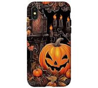 Jack O Lanterns And Gothic Candle Random Pattern Case for iPhone X/XS