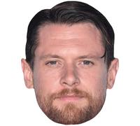 Jack O'Connell (Beard) Celebrity Mask, Flat Card Face, Fancy Dress Mask