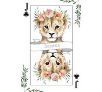 Jack of Clubs Score Notebook For Point Counting- Card Games and Dice Games - Gift Men Women Children - 5'x8'' 120 pages Bilingual French English