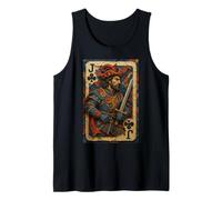 Jack of Clubs Warrior Knight Medieval Fantasy Lucky Poker Tank Top