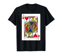 Jack Of Hearts Playing Card Group Costume Poker Player T-Shirt