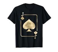 Jack of Spades Playing Card Halloween Costume Glam T-Shirt