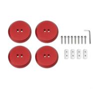 Jack Pad for Porsche For Boxster For Cayman For Corvette CNC Aluminum Adapters Providing Clearance and for Fragile Side Skirts and Chassis Areas (Red)