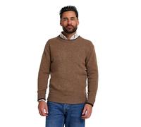 JACK PYKE Ashcombe 100% Lambswool Long Sleeve Crew Neck Knitted Jumper Pullover Barley Small