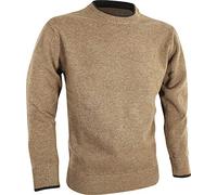 JACK PYKE Ashcombe 100% Lambswool Long Sleeve Crew Neck Knitted Jumper Pullover Barley XX-Large