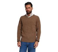JACK PYKE Ashcombe 100% Lambswool Long Sleeve V-Neck Jumper Pullover Barley 3XL