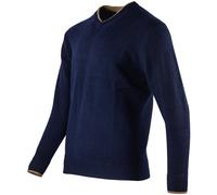 Jack Pyke Ashcombe V-Neck Pullover Knitted Hunting Mens Long Sleeve Warm Navy