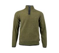 JACK PYKE Ashdown Men’s Fleece Pullover Top - Lightweight Snap Front Fleece Jacket, Elastic Cuffs & Pockets, Field Jumper for Hiking, Work & Outdoor Wear - Green, Small