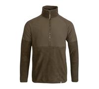 JACK PYKE Bleasdale Half Zip Fleece Top - Lightweight Outdoor Soft Fleece Jacket for Mens with Zipped Pocket and Contrast Panels - Ideal Warm Mid Layer for Hiking, Camping - Dark Olive Large