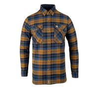 JACK PYKE Bleasdale Heavy Flannel Shirt Navy Russet Large