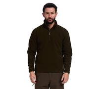 JACK PYKE Men's Fleece Pullover, Warm Half Zip Fleece Top, Lightweight Outdoor Fleece Jacket for Mens, Elasticated Cuffs, Extended Back, Field Jumper for Autumn, Winter, Hiking, Work - Olive L