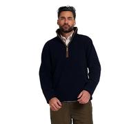 JACK PYKE Countryman Long Sleeve Thermal Fleece Pullover Navy Blue Small