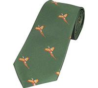 JACK PYKE Countryman Tie Pheasant Green