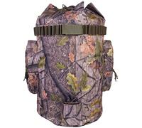 JACK PYKE Decoy Accessory Bag - 120L Camo Hunting Backpack - Padded Straps, Durable Fabric, Side Pockets, Cartridge Holder & Cord flap closure - Ideal for Waterfowl Gear & Outdoor Use, English Oak