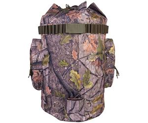 JACK PYKE Decoy Accessory Bag - 120L Camo Hunting Backpack - Padded Straps, Durable Fabric, Side Pockets, Cartridge Holder & Cord flap closure - Ideal for Waterfowl Gear & Outdoor Use, English Oak