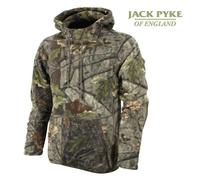 JACK PYKE Fieldman Fleece Hoodie for Men 250g - Warm, Lightweight, Water-Resistant Outdoor Pullover Hoodie with Drawstring Hood & Pocket - Perfect for Hunting, Fishing, Camping - English Oak XL