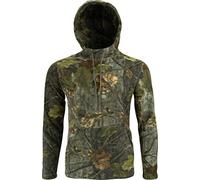 JACK PYKE Fieldman Fleece Hoodie for Men 250g - Warm, Lightweight, Water-Resistant Outdoor Pullover Hoodie with Drawstring Hood & Pocket - Perfect for Hunting, Fishing, Camping - English Oak Small