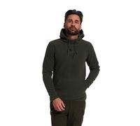 JACK PYKE Fieldman Fleece Hoodie for Men 250g - Warm, Lightweight, Water-Resistant Outdoor Pullover Hoodie with Drawstring Hood & Pocket - Perfect for Hunting, Fishing, Camping - Green Large