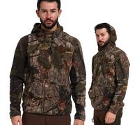 Jack Pyke Fieldman Fleece Hoodie Men’s English Oak Evo Camo Hunting Shooting Top