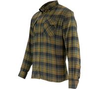 JACK PYKE Flannel Shirt for Men, 100% Cotton Checked Button-Down Collar Lightweight Country Casual Shirt with 2 Chest Pockets and Adjustable Cuffs Ideal Everyday Wear - Brown,Medium