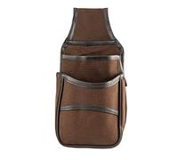 JACK PYKE Heavy Cotton Canvas Cartridge Pouch - Belt-Mounted Double Pouch Holds Up to 50 Shotgun Cartridges - Durable, Quick-Access Canvas Hunting Accessory - Brown