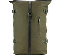 JACK PYKE Heavy Cotton Canvas Fold Top Rucksack Green