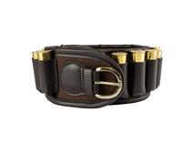 JACK PYKE Heavy Duty Cotton Canvas Cartridge Holding Belt Brown