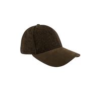 JACK PYKE Herringbone Pattern Fully Lined Baseball Hat Brown