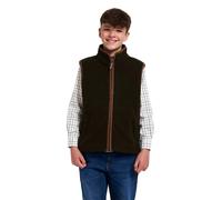 JACK PYKE Junior Kids Countryman Thermal Fleece Gilet Dark Olive Size 0-12 months