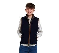 JACK PYKE Junior Kids Countryman Thermal Fleece Gilet Navy Blue Size 1-2 Years