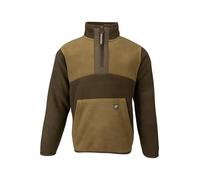 JACK PYKE Junior Fleece Top Green - Warm Half Zip Pullover, Two-Tone Colour Jumper with Kangaroo Pocket for Outdoor Adventures and Layering on Cooler Days - XL