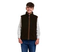 JACK PYKE Junior Kids Countryman Thermal Fleece Gilet Dark Olive Size 0-12 months