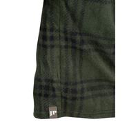 JACK PYKE Junior Polar Fleece Shirt Green Check Medium