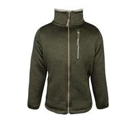 JACK PYKE Junior Scandinavian Fleece Jacket - Warm Sherpa Lined Kids Fleece Jacket with Pockets - Boys and Girls Winter Jacket for Daily Use - Dark Olive XL